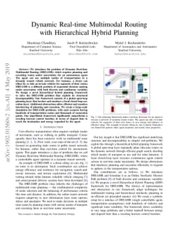 Dynamic Real-time Multimodal Routing with Hierarchical Hybrid Planning
