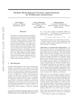 Modular Block-diagonal Curvature Approximations for Feedforward
  Architectures