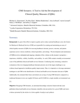 CMS Sematrix: A Tool to Aid the Development of Clinical Quality Measures
  (CQMs)