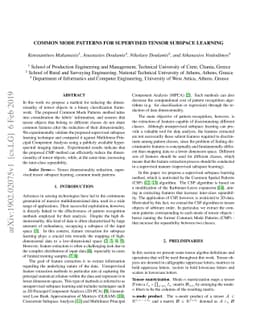 Common Mode Patterns for Supervised Tensor Subspace Learning
