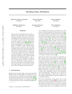 Distilling Policy Distillation