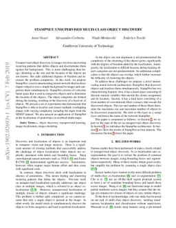 StampNet: unsupervised multi-class object discovery