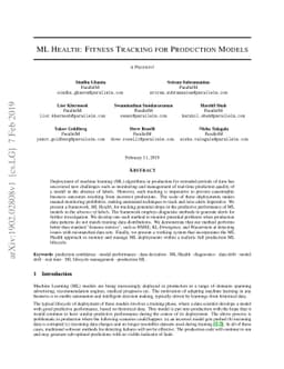 ML Health: Fitness Tracking for Production Models