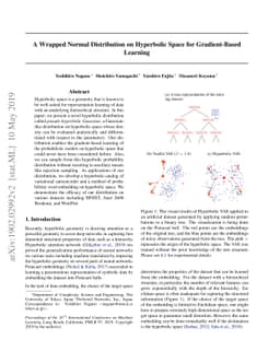 A Wrapped Normal Distribution on Hyperbolic Space for Gradient-Based
  Learning