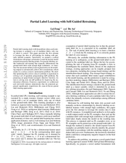 Partial Label Learning with Self-Guided Retraining