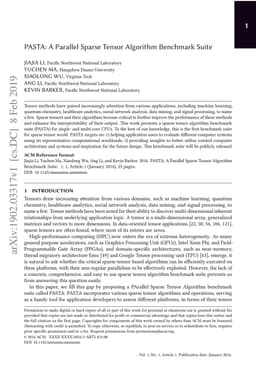 PASTA: A Parallel Sparse Tensor Algorithm Benchmark Suite