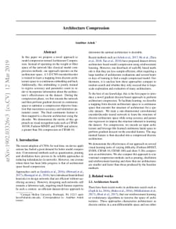Architecture Compression