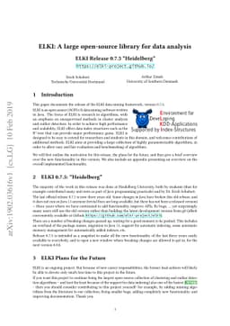 ELKI: A large open-source library for data analysis - ELKI Release 0.7.5
  "Heidelberg"