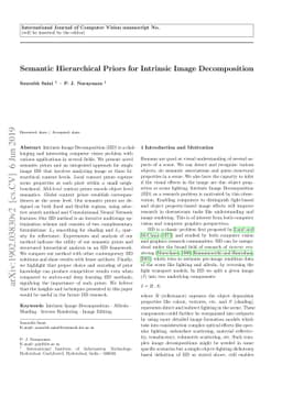Semantic Hierarchical Priors for Intrinsic Image Decomposition