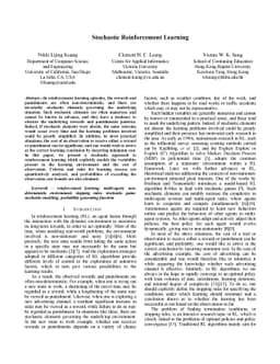 Stochastic Reinforcement Learning