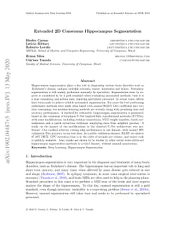 Extended 2D Consensus Hippocampus Segmentation