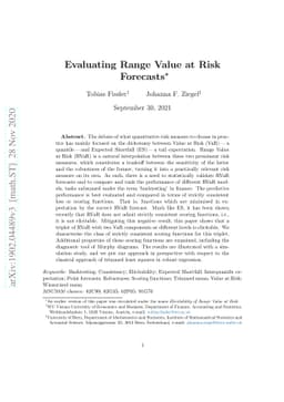 Evaluating Range Value at Risk Forecasts