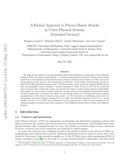 A Formal Approach to Physics-Based Attacks in Cyber-Physical Systems
  (Extended Version)