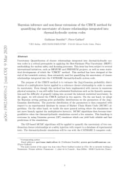 Bayesian inference and non-linear extensions of the CIRCE method for
  quantifying the uncertainty of closure relationships integrated into
  thermal-hydraulic system codes