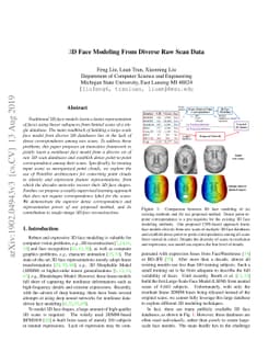 3D Face Modeling From Diverse Raw Scan Data