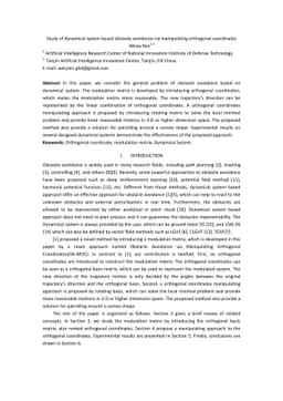 Study of dynamical system based obstacle avoidance via manipulating
  orthogonal coordinates
