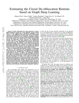 Estimating the Circuit Deobfuscating Runtime based on Graph Deep
  Learning