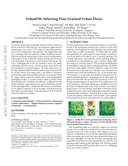 UrbanFM: Inferring Fine-Grained Urban Flows