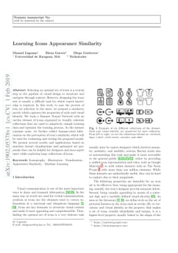 Learning icons appearance similarity