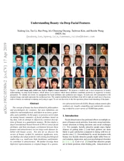 Understanding Beauty via Deep Facial Features