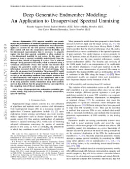 Deep Generative Endmember Modeling: An Application to Unsupervised
  Spectral Unmixing