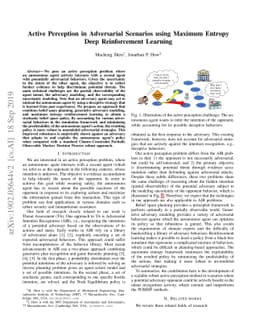 Active Perception in Adversarial Scenarios using Maximum Entropy Deep
  Reinforcement Learning