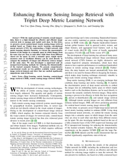 Enhancing Remote Sensing Image Retrieval with Triplet Deep Metric
  Learning Network