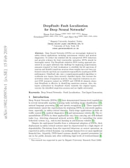 DeepFault: Fault Localization for Deep Neural Networks