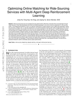 Optimizing Online Matching for Ride-Sourcing Services with Multi-Agent
  Deep Reinforcement Learning