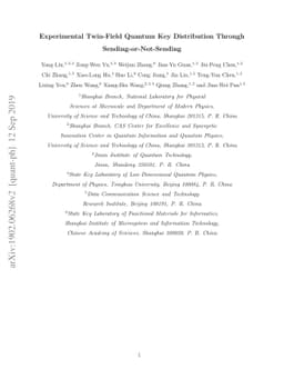 Experimental Twin-Field Quantum Key Distribution Through
  Sending-or-Not-Sending
