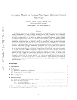 Averaging Attacks on Bounded Noise-based Disclosure Control Algorithms