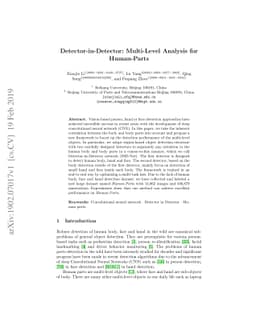 Detector-in-Detector: Multi-Level Analysis for Human-Parts