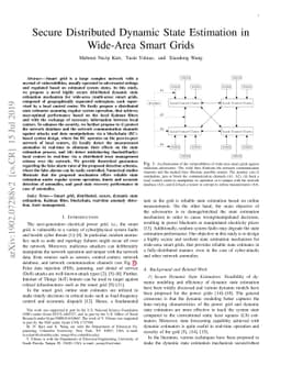 Secure Distributed Dynamic State Estimation in Wide-Area Smart Grids