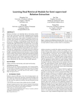Learning Dual Retrieval Module for Semi-supervised Relation Extraction