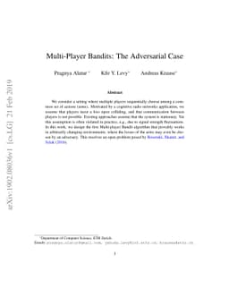 Multi-Player Bandits: The Adversarial Case