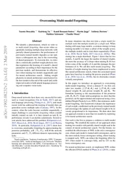 Overcoming Multi-Model Forgetting