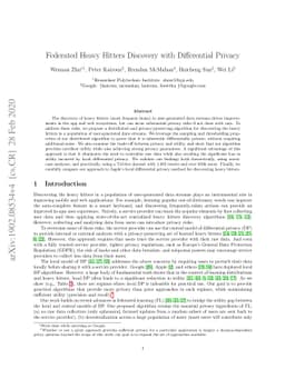 Federated Heavy Hitters Discovery with Differential Privacy