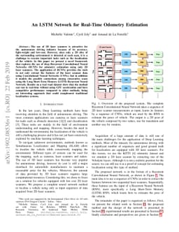 An LSTM Network for Real-Time Odometry Estimation