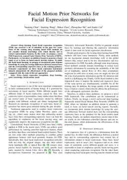 Facial Motion Prior Networks for Facial Expression Recognition
