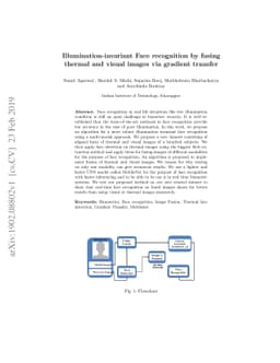 Illumination-invariant Face recognition by fusing thermal and visual
  images via gradient transfer