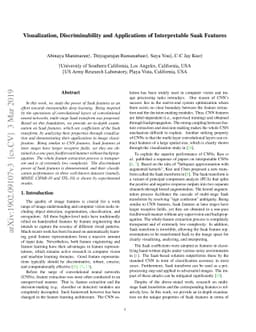 Visualization, Discriminability and Applications of Interpretable Saak
  Features