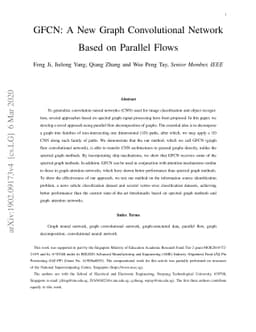 GFCN: A New Graph Convolutional Network Based on Parallel Flows