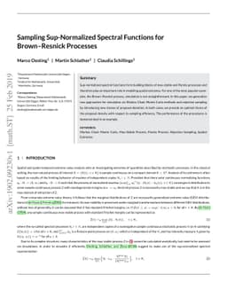 Sampling Sup-Normalized Spectral Functions for Brown-Resnick Processes
