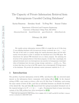 The Capacity of Private Information Retrieval from Heterogeneous Uncoded
  Caching Databases