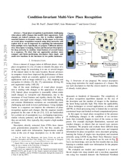 Condition-Invariant Multi-View Place Recognition