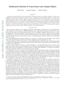 Simultaneous Detection of Loop-Closures and Changed Objects