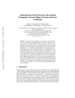 Analyzing Deep Neural Networks with Symbolic Propagation: Towards Higher
  Precision and Faster Verification