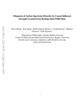 Diagnosis of Autism Spectrum Disorder by Causal Influence Strength
  Learned from Resting-State fMRI Data