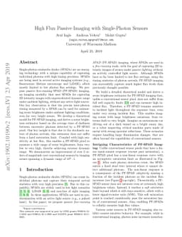 High Flux Passive Imaging with Single-Photon Sensors