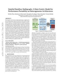 Stateful Dataflow Multigraphs: A Data-Centric Model for Performance
  Portability on Heterogeneous Architectures
